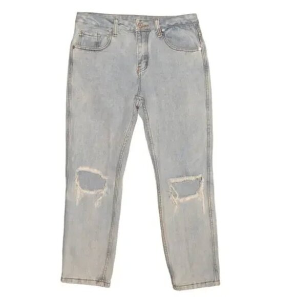 UNIF Ripped Knees Jean in Light Wash / Size 25 - Picture 1 of 6